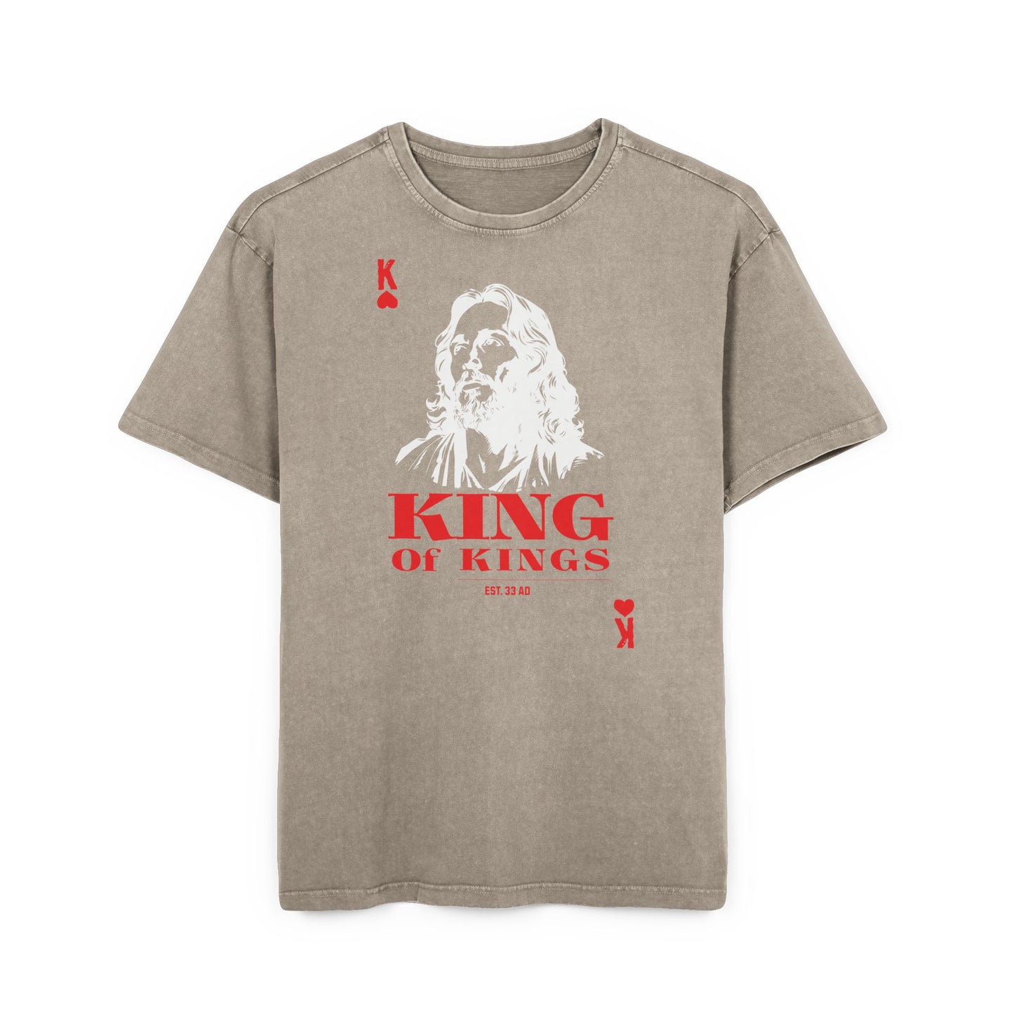 'King of Kings' Washed Oversized Tee