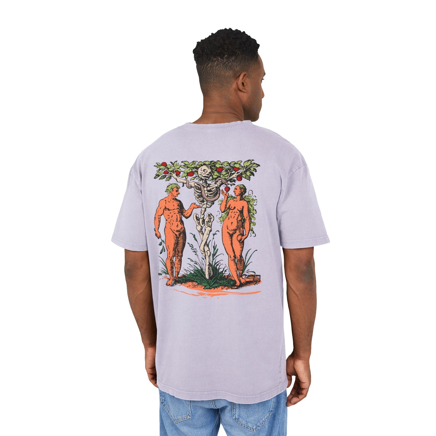 'Adam & Eve' Washed Oversized Tee