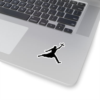 Jumpman Jesus Sticker