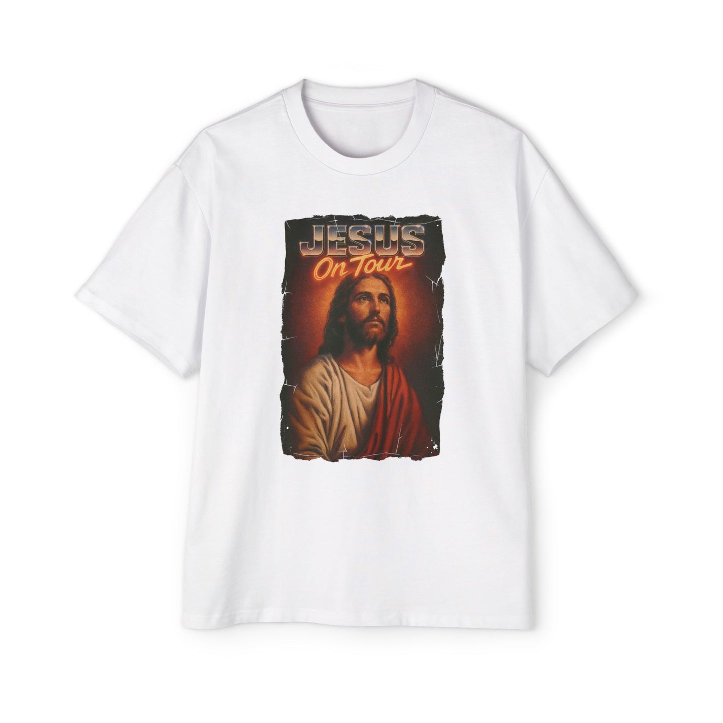 'Jesus on Tour: Sacred Spotlight' Oversized Tee