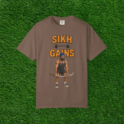 'Sikh Gains' Comfort Tee (Front Design)