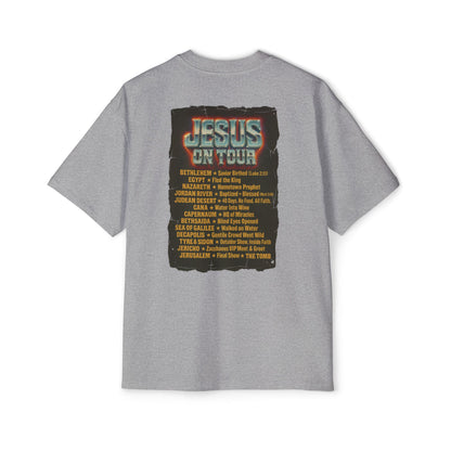 'Jesus On Tour: Tour Dates' Oversized Tee