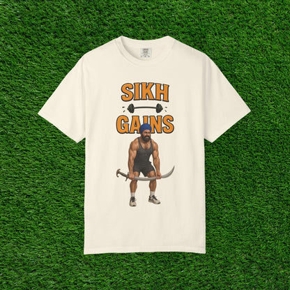 'Sikh Gains' Comfort Tee (Front Design)