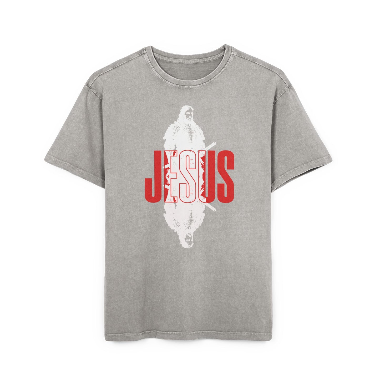 'Samurai Jesus' Washed Oversized Tee