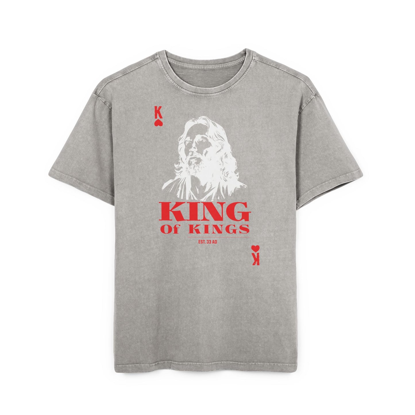 'King of Kings' Washed Oversized Tee