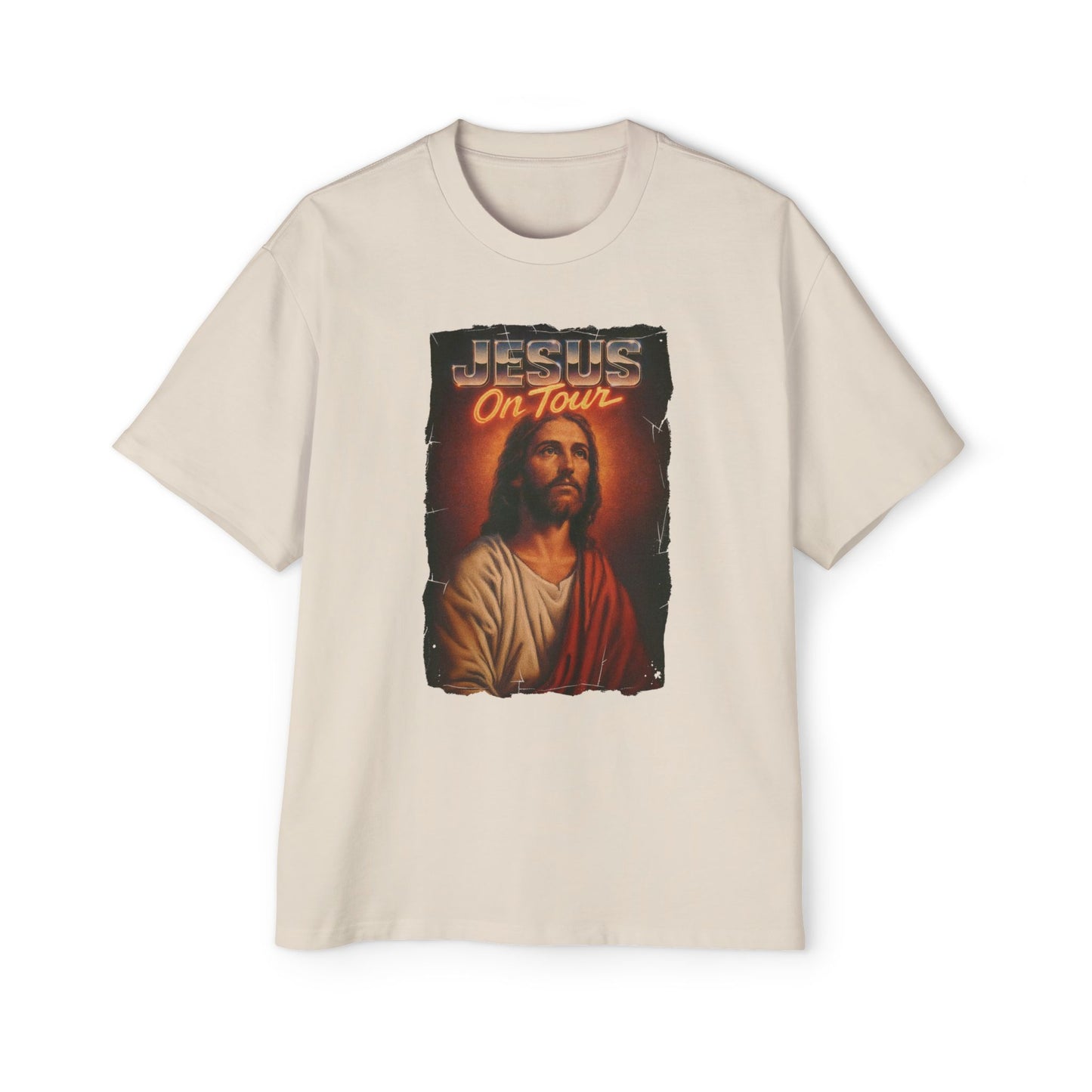 'Jesus on Tour: Sacred Spotlight' Oversized Tee