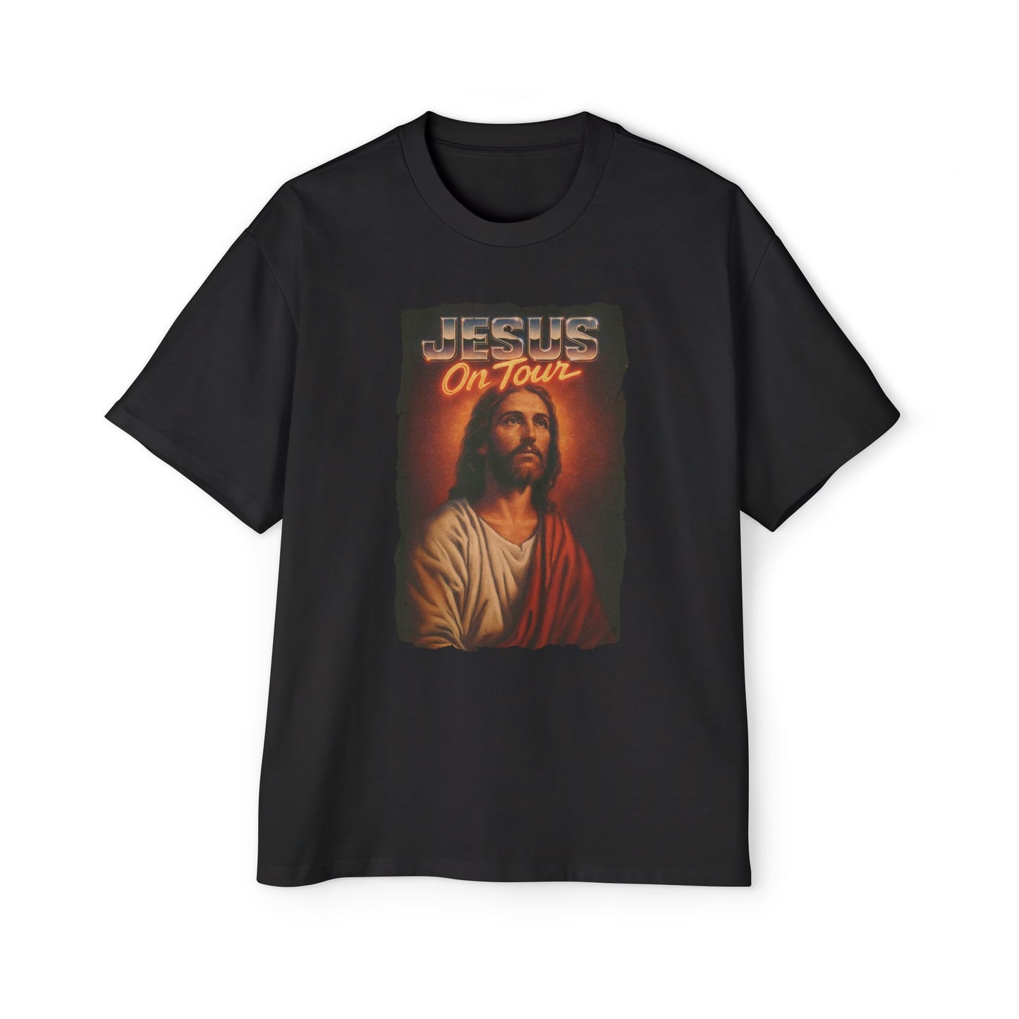 'Jesus on Tour: Sacred Spotlight' Oversized Tee