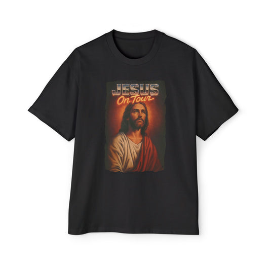 'Jesus on Tour: Sacred Spotlight' Oversized Tee