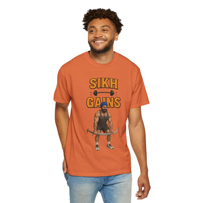 'Sikh Gains' Comfort Tee (Front Design)