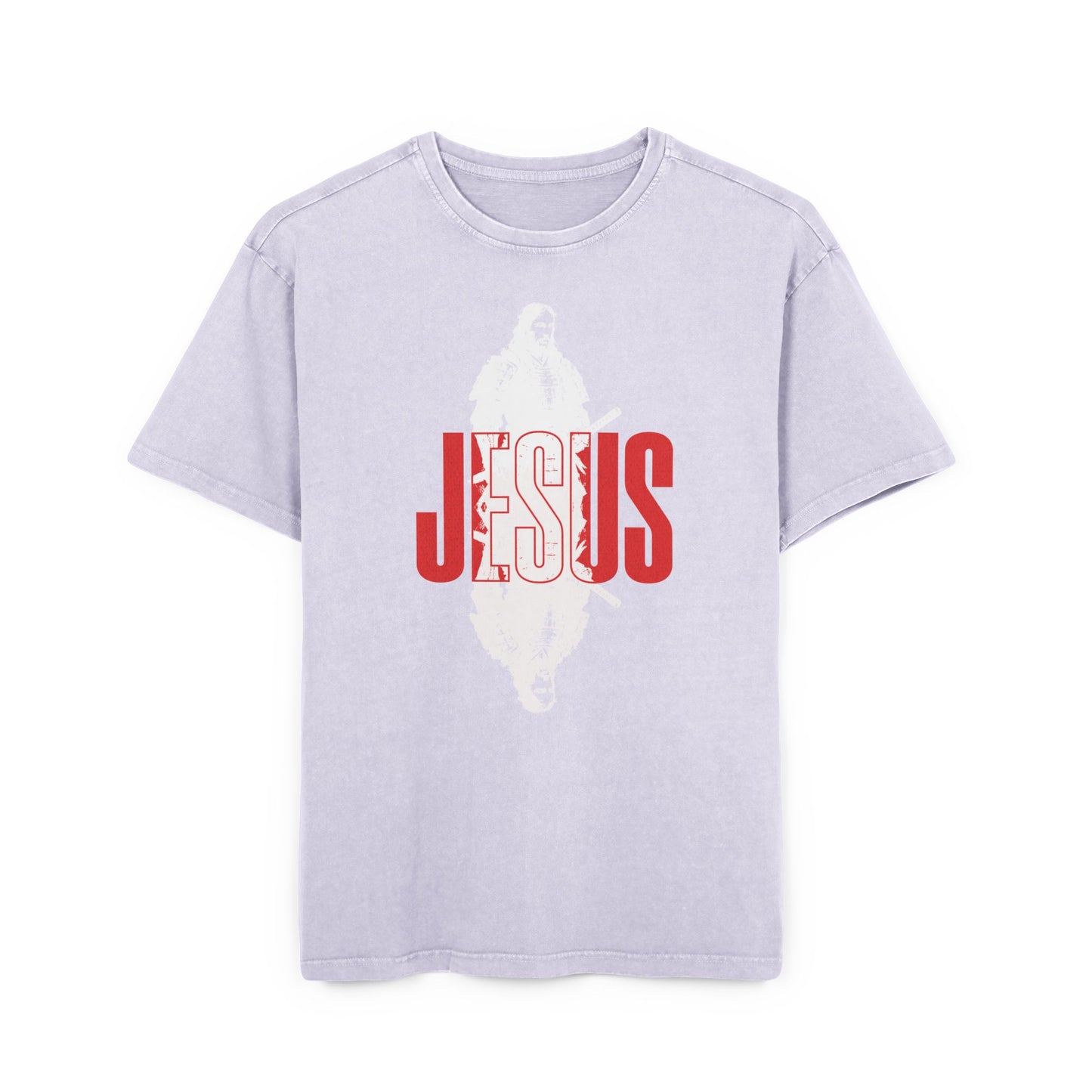 'Samurai Jesus' Washed Oversized Tee