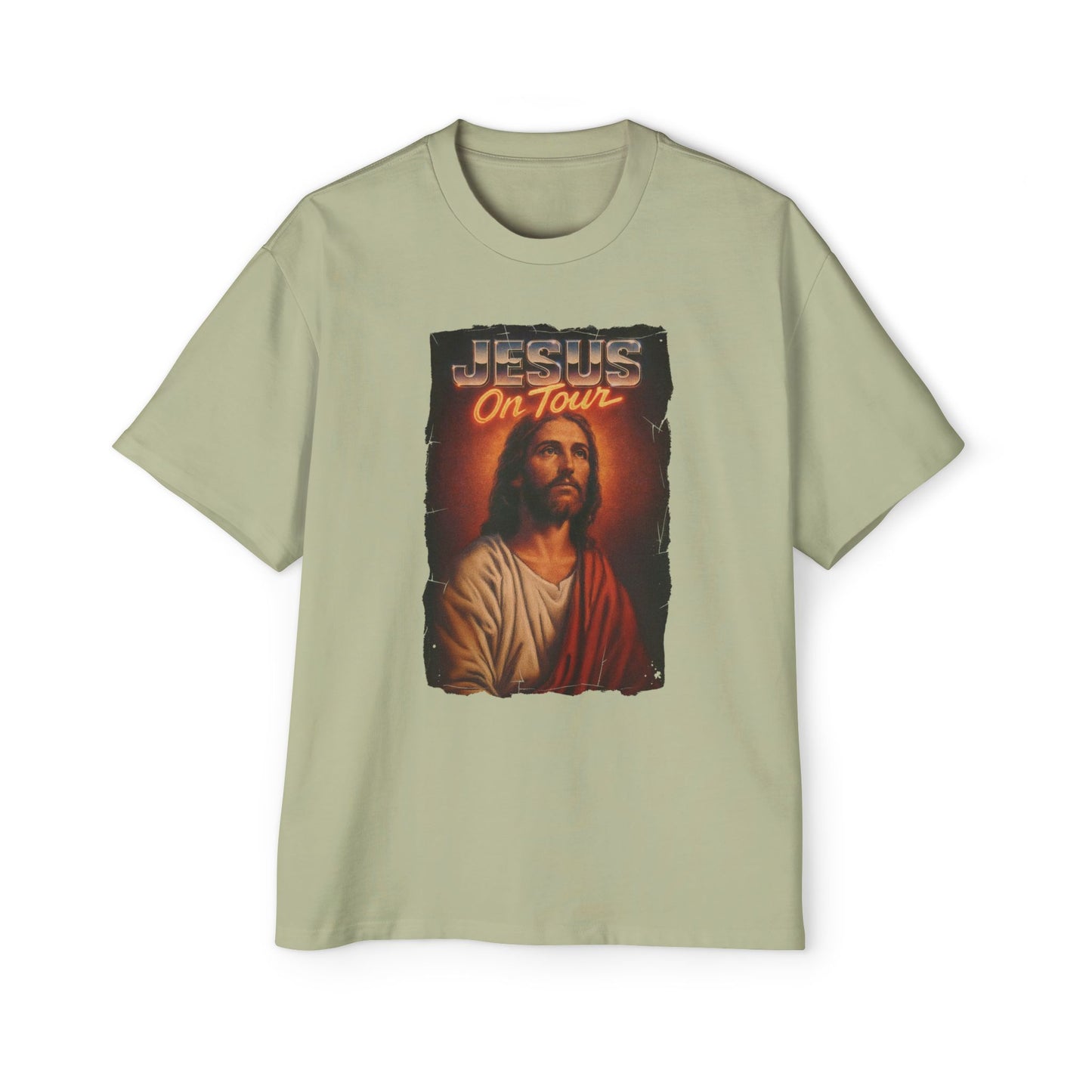 'Jesus on Tour: Sacred Spotlight' Oversized Tee