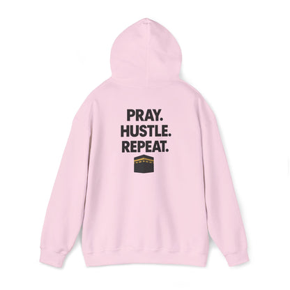 "Pray. Hustle. Repeat." Islamic Hoodie