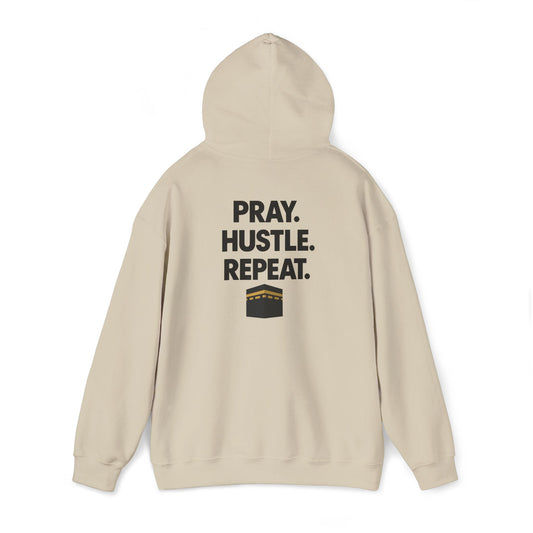 "Pray. Hustle. Repeat." Islamic Hoodie