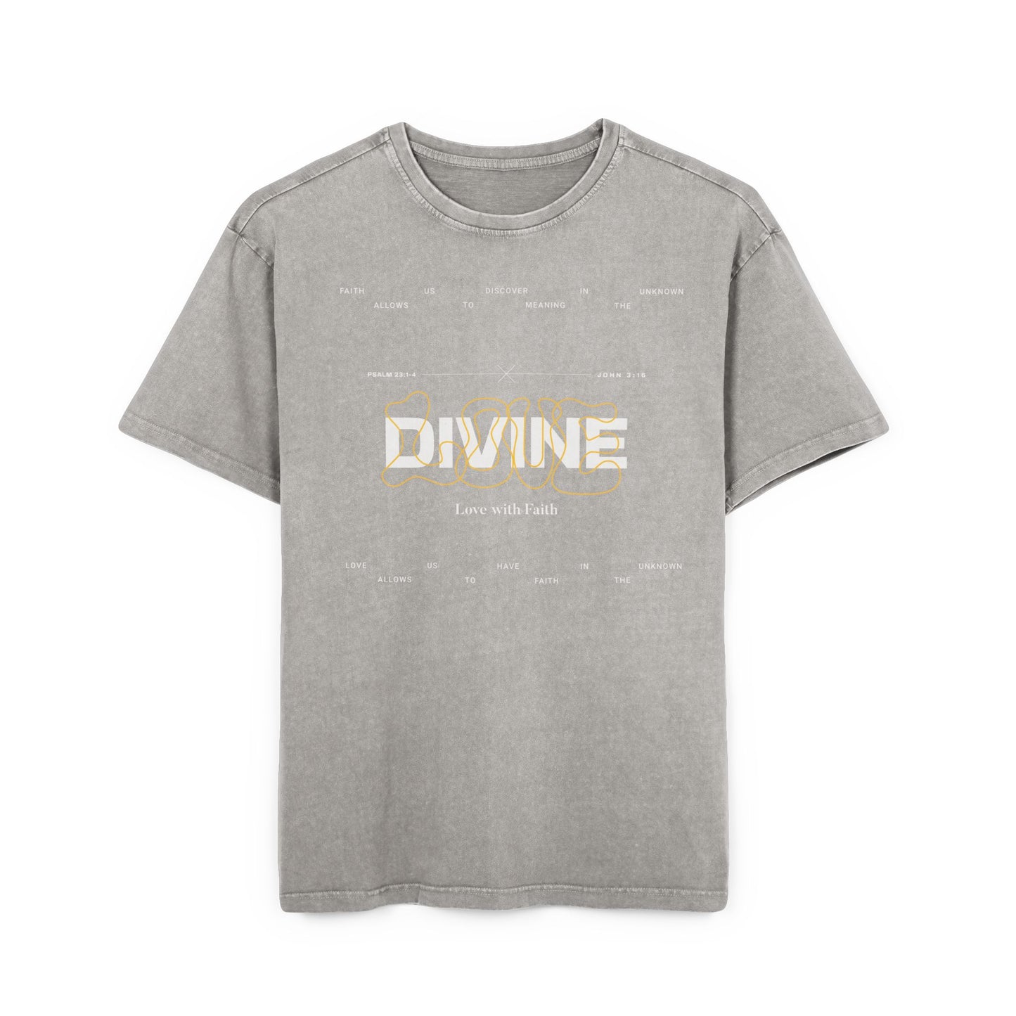 'Divine Love' Washed Oversized Tee