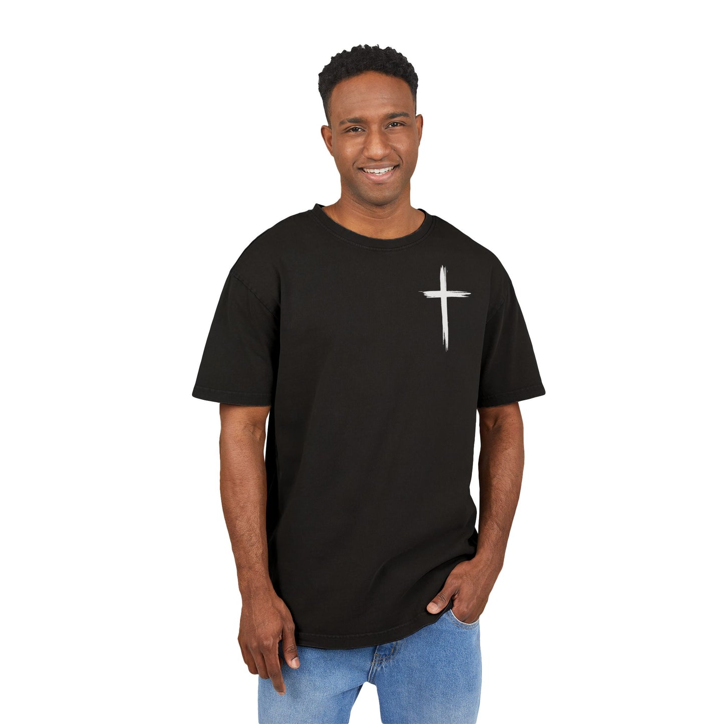 'He Is Risen' Washed Oversized Tee