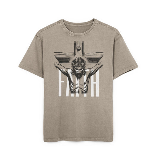 'Faith' Washed Oversized Tee