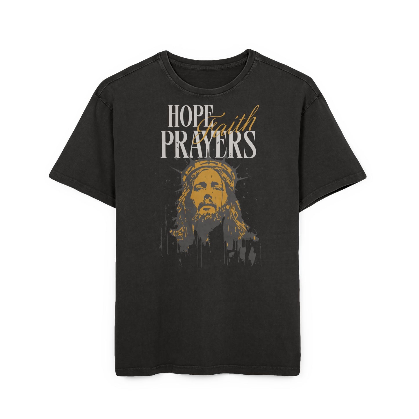 'Hope. Faith. Prayers' Washed Oversized Tee