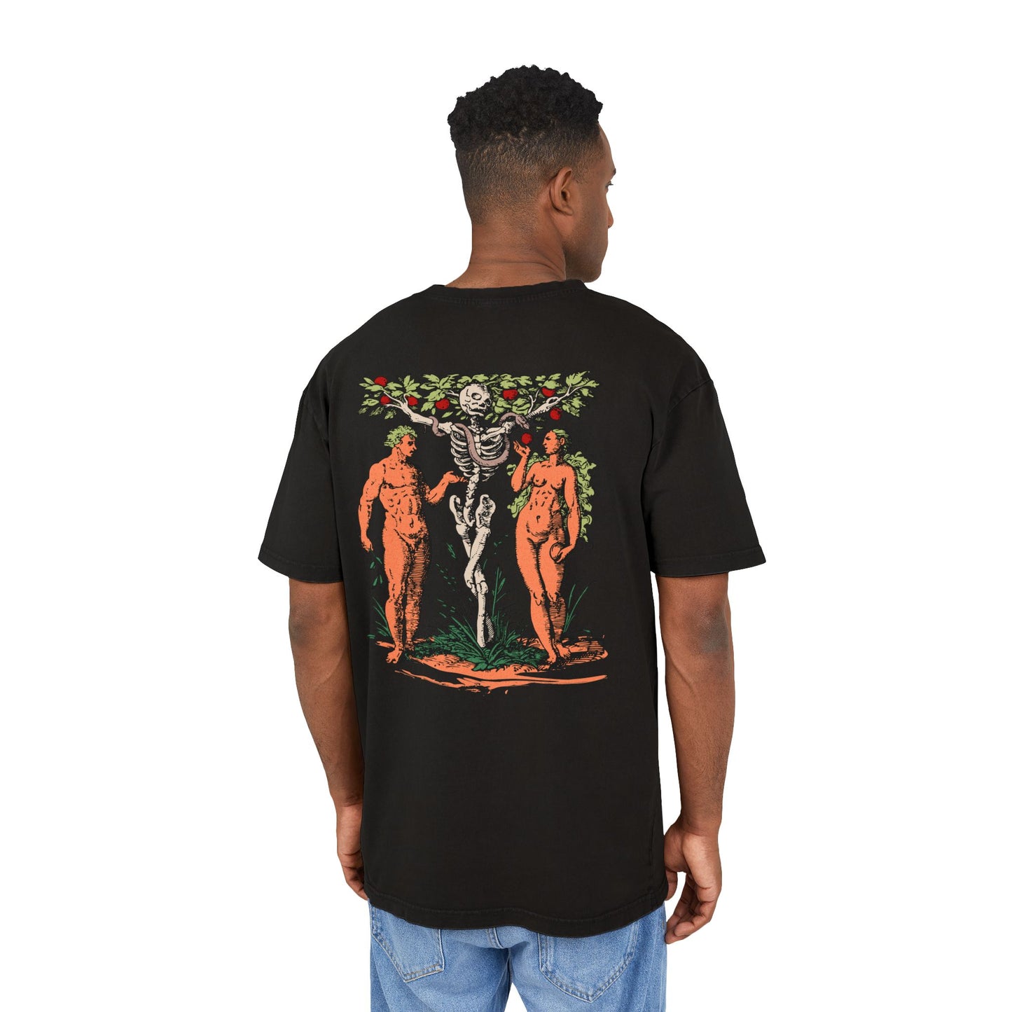 'Adam & Eve' Washed Oversized Tee