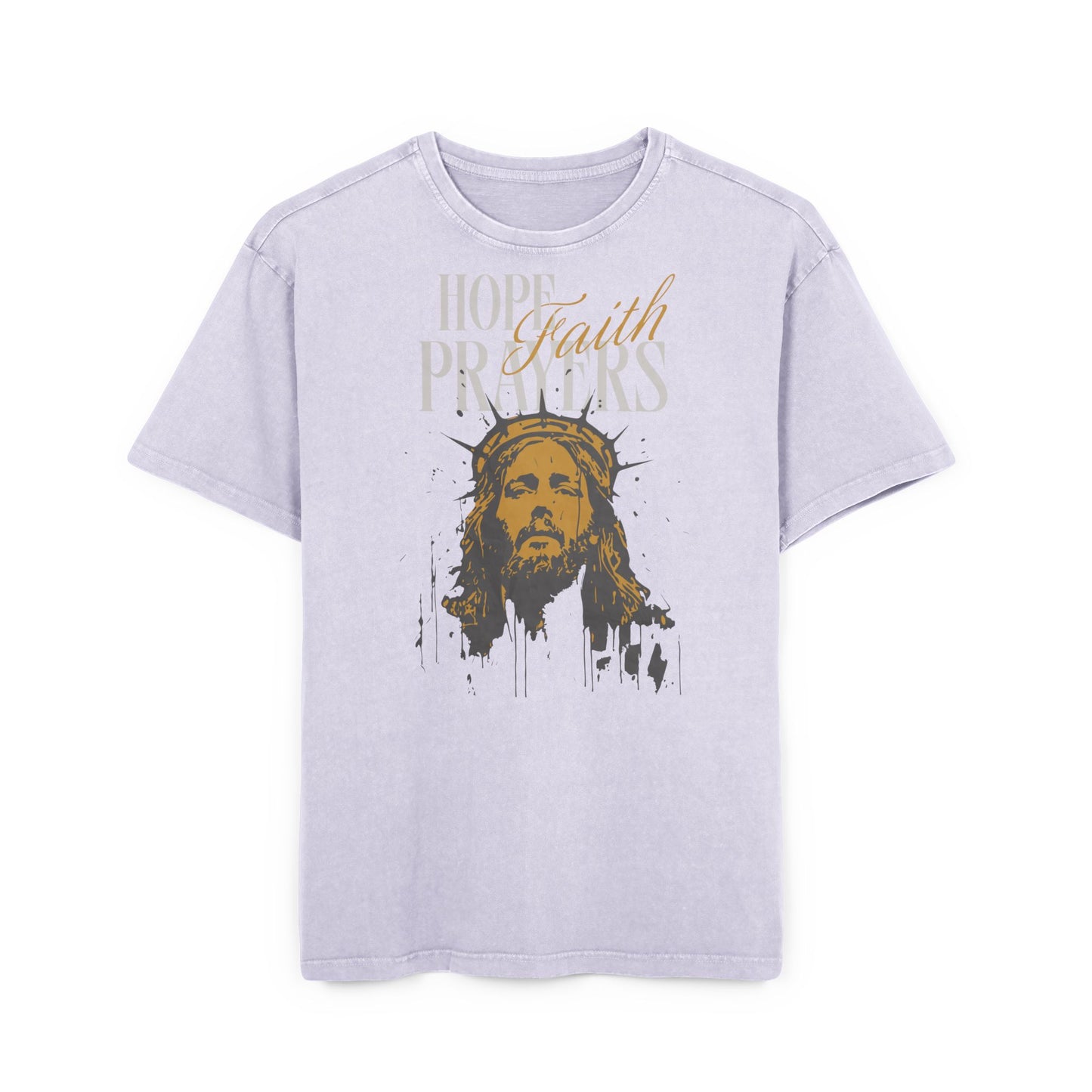 'Hope. Faith. Prayers' Washed Oversized Tee