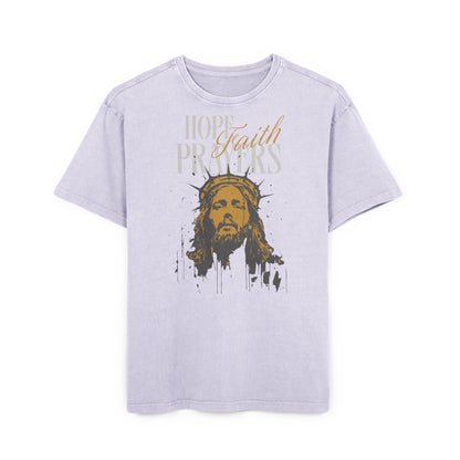 'Hope. Faith. Prayers' Washed Oversized Tee