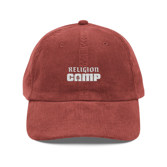'Religion Camp' Vintage Corduroy Cap