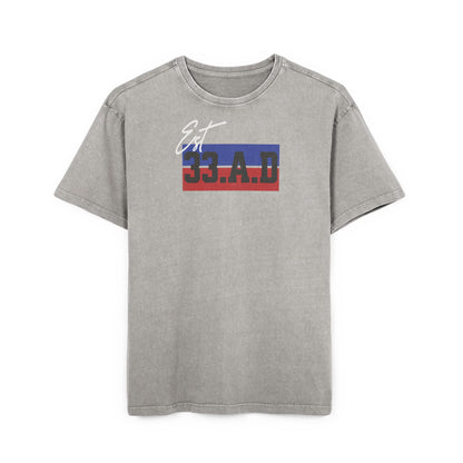 '33 A.D.' Washed Oversized Tee