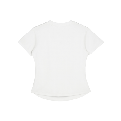 Eden Cross Vintaged-Wash Bodycon Tee