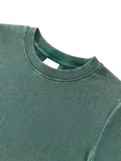 Eden Cross Vintaged-Wash Bodycon Tee